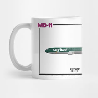 McDonnell Douglas MD-11 - CityBird (Art Print) Mug